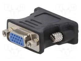 GEMBIRD Adaptateur DVI-I (24+5) vers D-Sub 15pin HD, noir
