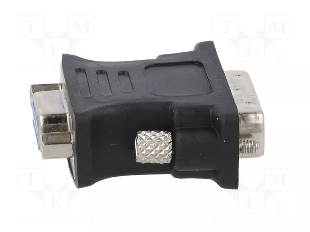 GEMBIRD Adaptateur DVI-I (24+5) vers D-Sub 15pin HD, noir