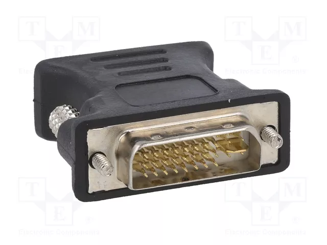 GEMBIRD Adaptateur DVI-I (24+5) vers D-Sub 15pin HD, noir