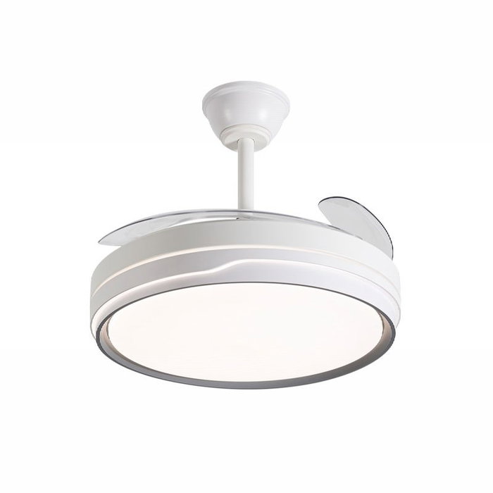 DAEWOO Ventilateur de plafond 42 pouces avec hélices rétractables et LED