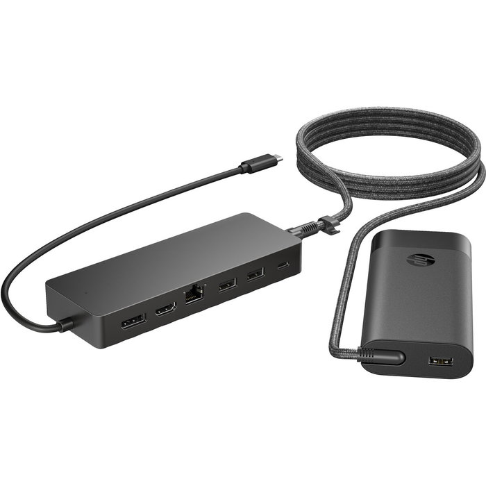 HP Station d'accueil universelle 9H0H9AA#ABB - Noir - Compatible USB-C et USB-A