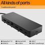 HP Concentrateur USB-C Universel 7 Ports avec 2 Sorties 4K HDMI/DisplayPort et Charge Rapide 100W pour PC Portable