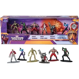 Jacqueline Riu JADA Marvel Galaxy Coffret de 6 Figurines en Métal 4cm