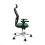 Piqueras y Crespo Chaise de Bureau avec Appui-tête Jorquera 3D086N2 Vert émeraude