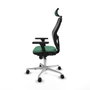 Piqueras y Crespo Chaise de Bureau avec Appui-tête Jorquera 3D086N2 Vert émeraude