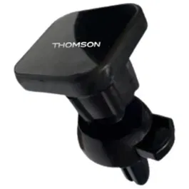 Thomson Support Magnétique pour Téléphone Voiture - Fixation sur Grille d'Aération avec Tête Rotative 360° - 4 Aimants