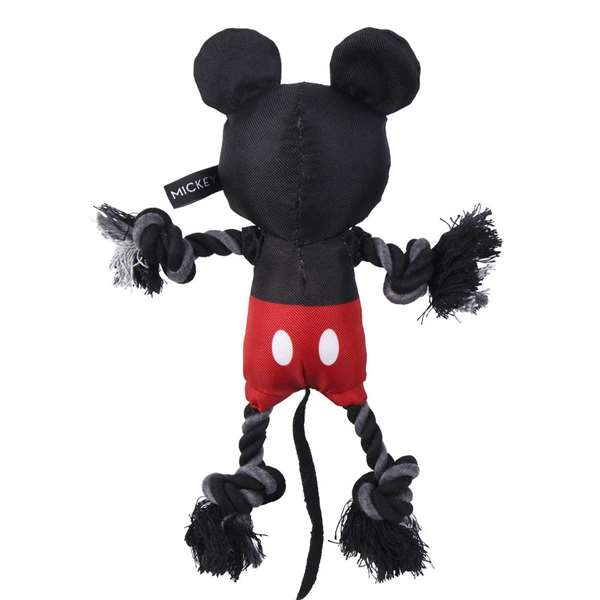 Cerdá Mickey Corde dentaire pour chien, jouet à mâcher en forme de corde - Noir - 15 x 6 x 28 cm