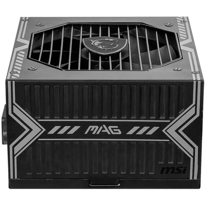 MSI Alimentation PC MAG A550BN 550W 80 PLUS Bronze - Réf. 306-7ZP2A11-CE0 - ATX Non Modulaire Noir - Ventilateur 120mm