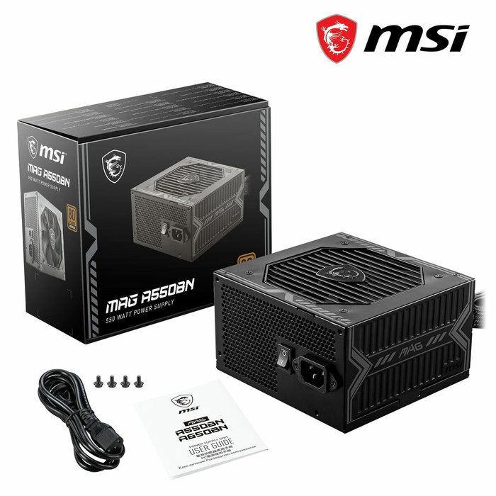 MSI MAG A550BN 550W 80 PLUS Bronze ATX