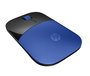 HP Souris sans fil Z3700 avec capteur optique 1200 dpi et récepteur USB intégré, bleue, compatible Windows, Mac et Chrome OS
