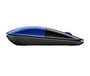 HP Souris sans fil Z3700 avec capteur optique 1200 dpi et récepteur USB intégré, bleue, compatible Windows, Mac et Chrome OS
