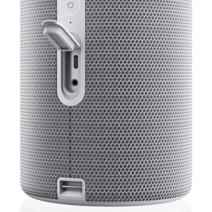 Loewe We. HEAR 2 Cool Grey - Enceinte portable Bluetooth puissante 60W (2x15W RMS), étanche IPX6, autonomie 17h - Gris frais
