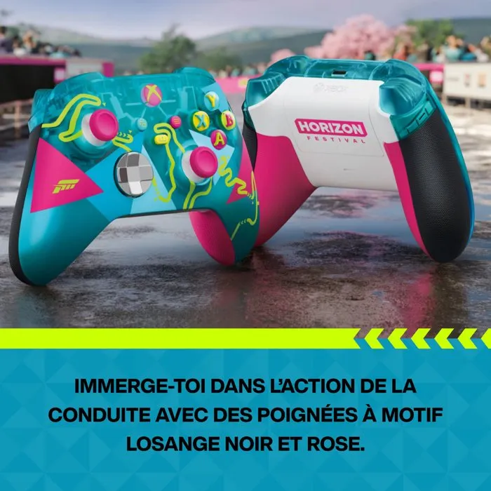 Microsoft Manette sans fil Xbox Édition limitée Forza Horizon 6 – Sans fil – Compatible Xbox Series X|S, Xbox One, PC et Cloud