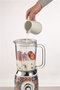 Ariete 583 Positano Batidora de vaso en verre, 4 lames acier inoxydable, 4 vitesses et bouchon doseur, style vintage