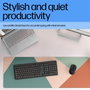 HP Clavier Sans Fil 225 - Clavier AZERTY Chiclet Complet avec Pavé Numérique et Connexion 2,4 GHz pour une Frappe Précise et Confortable