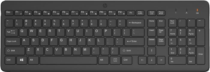HP Clavier Sans Fil 225 - Clavier AZERTY Chiclet Complet avec Pavé Numérique et Connexion 2,4 GHz pour une Frappe Précise et Confortable HP Clavier Sans Fil 225 - Clavier AZERTY Chiclet Complet avec Pavé Numérique et Connexion 2,4 GHz pour une Frappe Précise et Confortable