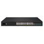 Planet Switch Géré Audio/Vidéo 24 Ports - 8x Gigabit PoE++ 802.3bt + 16x Gigabit PoE+ 802.3at + 4x 10G SFP+, Dante, NDI, Fanless