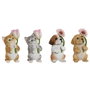 Home ESPRIT Figurine Décorative Animaux Multicouleur (4 Unités)