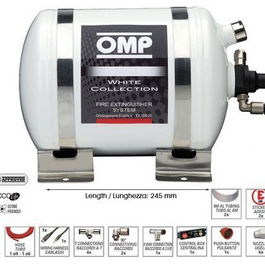 OMP OMPCE0-FAL2-A01 Système D'Extinction En Aluminium Électrique Fia Homologué 2,8 L