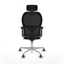 Piqueras y Crespo Chaise de Bureau avec Appui-tête Jorquera 2D086G2 Rose