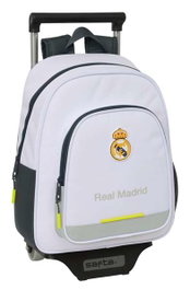 Safta Moch 006 Sac à Dos à Roulettes Real Madrid Équipement 25/26, 28 x 34 x 10 cm, Âge Minimum 3 Ans