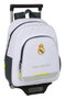 Safta Moch 006 Sac à Dos à Roulettes Real Madrid Équipement 25/26, 28 x 34 x 10 cm, Âge Minimum 3 Ans