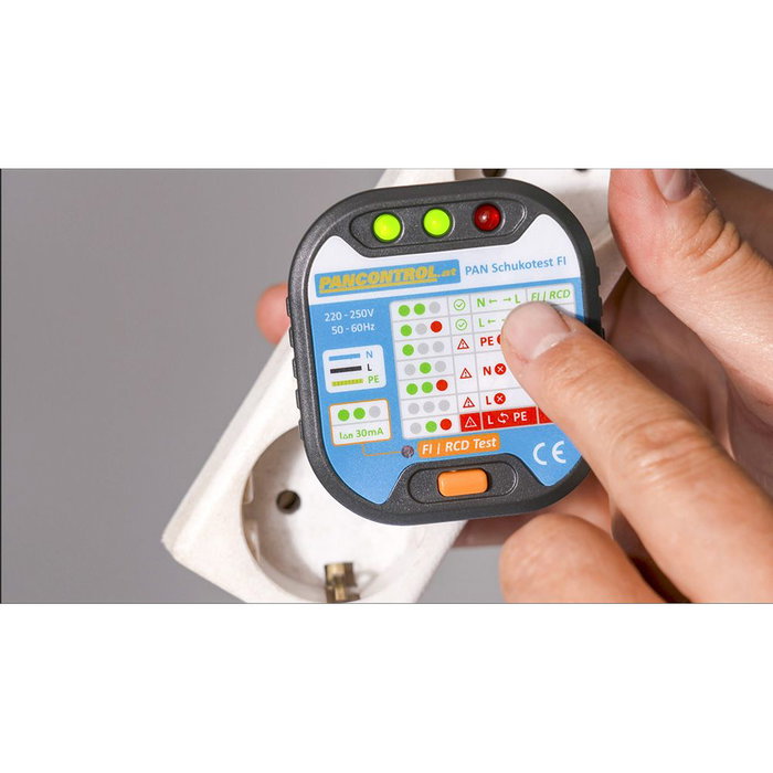 Pancontrol Probateur de prises Schuko type test FI Pancontrol Probateur de prises Schuko type test FI