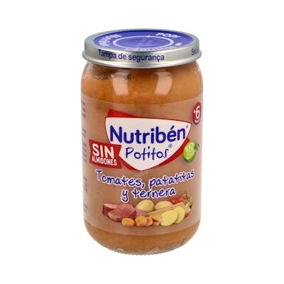 NUTRIBEN Potito au veau, pommes de terre et carottes 235g NUTRIBEN Potito au veau, pommes de terre et carottes 235g