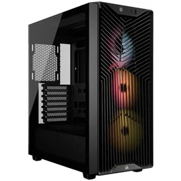 Corsair 3200D RS ARGB Boîtier PC Moyen Tour Noir, 3 ventilateurs RS120 ARGB, USB-C
