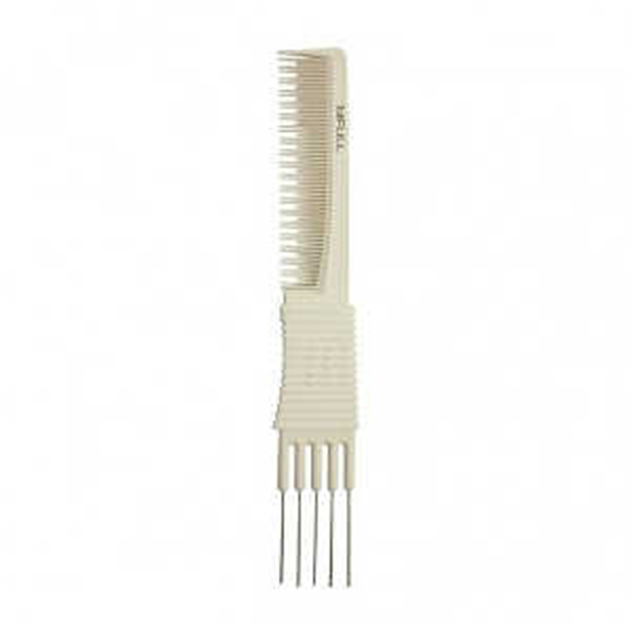 Bifull Peigne Ahuecador 5 Picots Métal Blanc Bifull Peigne Ahuecador 5 Picots Métal Blanc
