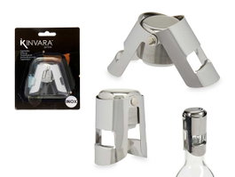 Kinvara Bouchon Acier Inoxydable pour Bouteille de Champagne - 6 x 5,5 x 3,5 cm (Set de 36)
