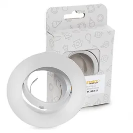 Aro Foco Downlight Basculant Rond Aluminium Blanc 93mm