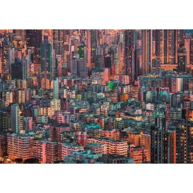 Clementoni - Puzzle Compact 1500 Pièces - Hong-Kong 'The Hive' - 84.3 x 59.2 cm - avec Poster - Boîte Compacte
