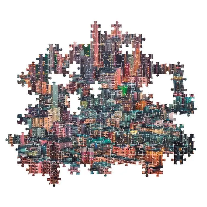 Clementoni - Puzzle Compact 1500 Pièces - Hong-Kong 'The Hive' - 84.3 x 59.2 cm - avec Poster - Boîte Compacte