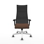 Piqueras y Crespo Chaise de Bureau Albacete Marron Foncé et Noir