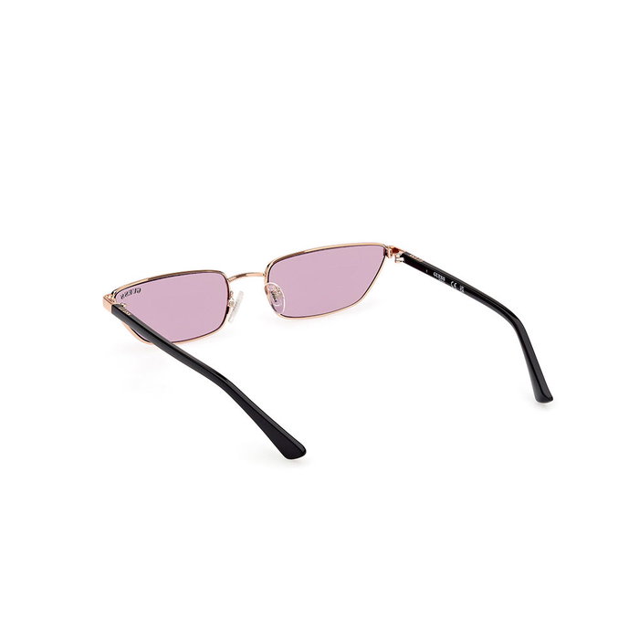 Guess Gafas Lunettes de Soleil GU8285 28Y Femme Monture Rose Doré Cristal Violet Cat-Eye