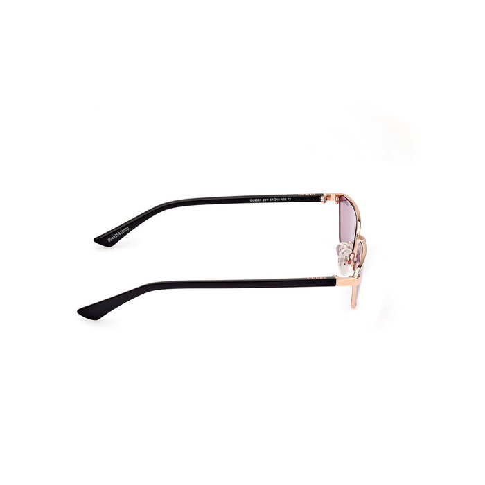 Guess Gafas Lunettes de Soleil GU8285 28Y Femme Monture Rose Doré Cristal Violet Cat-Eye