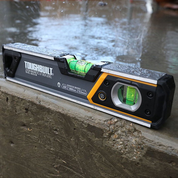 Niveau à Bulle Toughbuilt tb-h2-l-m23-lh-m Magnétique Tubulaire Illuminé 23 cm