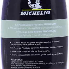 Michelin Expert Polish - Polish à base d'oxyde d'aluminium pour éliminer les micro-rayures et redonner l'éclat, cire protectrice incluse