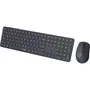 Rapoo 9810M - Ensemble Clavier et Souris Sans Fil Multimode Bluetooth/USB 2.4 GHz - Taille Standard - Gris Foncé