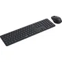 Rapoo 9810M - Ensemble Clavier et Souris Sans Fil Multimode Bluetooth/USB 2.4 GHz - Taille Standard - Gris Foncé
