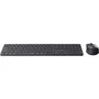 Rapoo 9810M - Ensemble Clavier et Souris Sans Fil Multimode Bluetooth/USB 2.4 GHz - Taille Standard - Gris Foncé