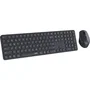 Rapoo 9810M - Ensemble Clavier et Souris Sans Fil Multimode Bluetooth/USB 2.4 GHz - Taille Standard - Gris Foncé