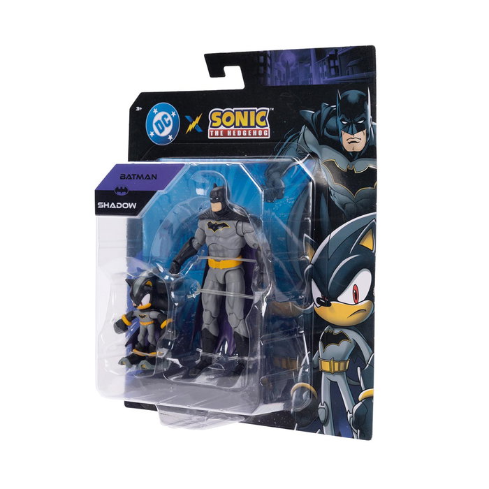 JAKKS PACIFIC Pack Figurines Shadow et Batman 5" et 2,5" DC x Sonic - Dès 3 ans