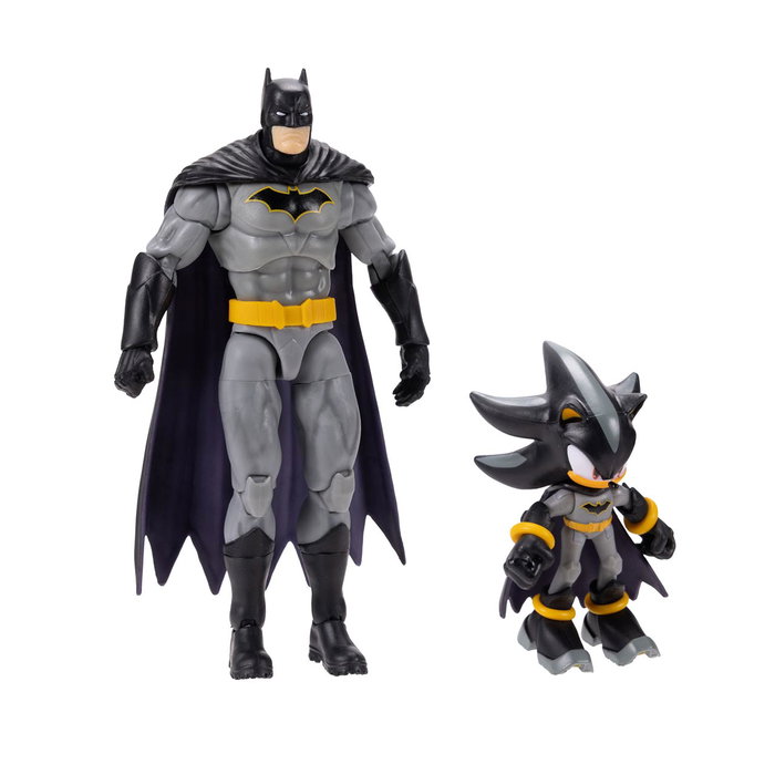 JAKKS PACIFIC Pack Figurines Shadow et Batman 5" et 2,5" DC x Sonic - Dès 3 ans