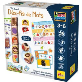 Lisciani J'apprends et Je Joue Défis de Mots - Jeu Éducatif pour Apprentissage Lecture, Logique et Formes - Dès 3 ans