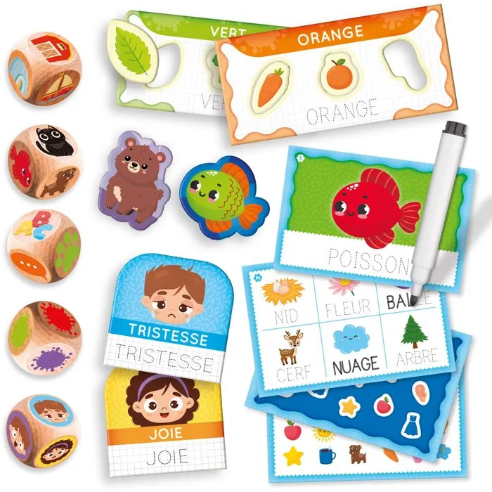 Lisciani J'apprends et Je Joue Défis de Mots - Jeu Éducatif pour Apprentissage Lecture, Logique et Formes - Dès 3 ans