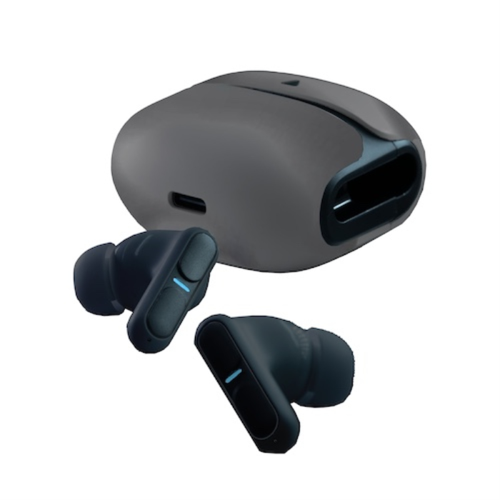 Leotec Auriculares TWS Gaming Nebula Fit, Écouteurs sans Fil Bluetooth 6.0, Latence 45ms, Autonomie 30h, Noir