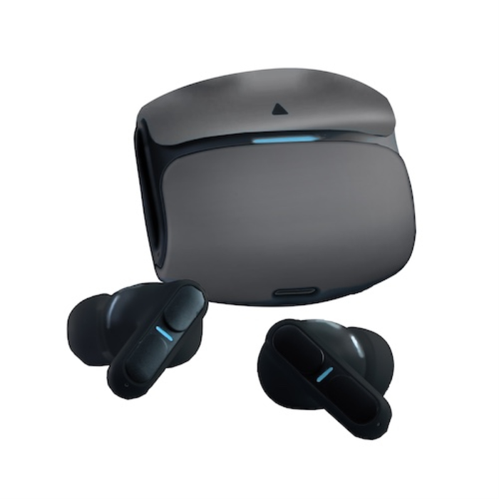 Leotec Auriculares TWS Gaming Nebula Fit, Écouteurs sans Fil Bluetooth 6.0, Latence 45ms, Autonomie 30h, Noir