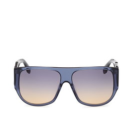 Adidas OR0097 Homme Lunettes de soleil Aviateur Bleu Monture Plastique Verres Bleu Dégradé 59mm 14mm 145mm